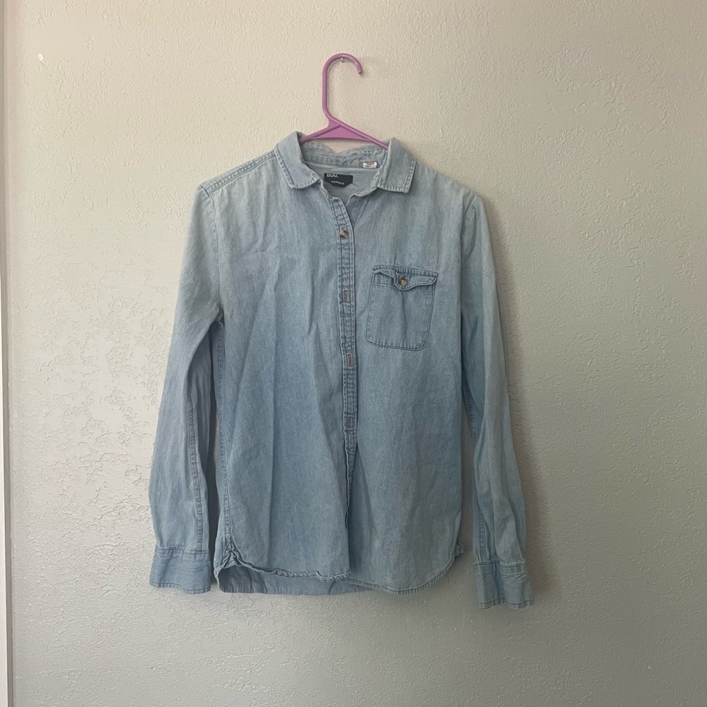 BDG denim button down top
